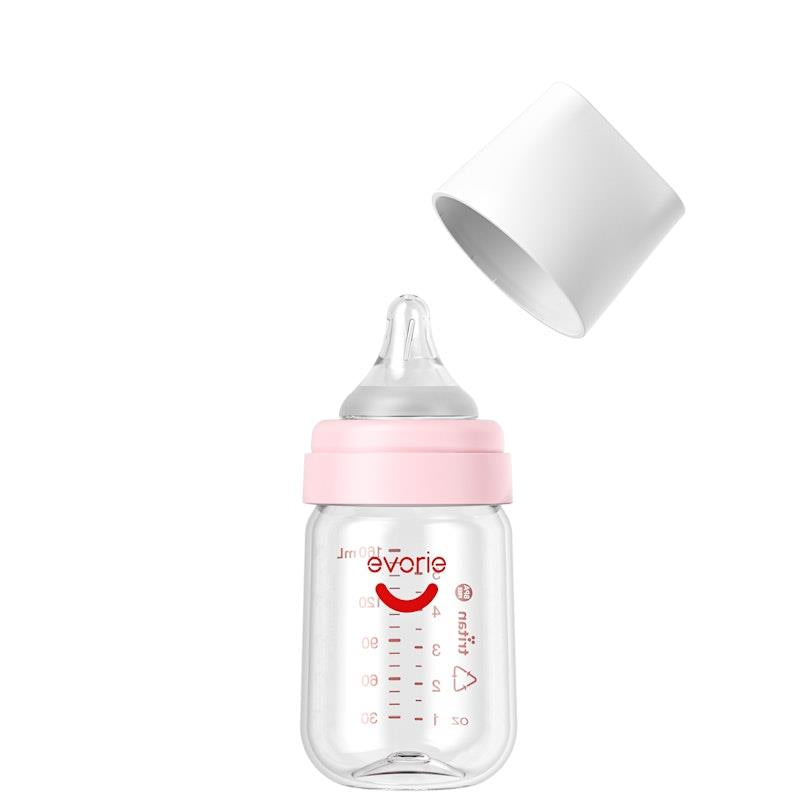 Load image into Gallery viewer, Evorie Tritan Wide-neck Baby Milk Feeding Bottle Starter Set 160mL+240mL, Pink Pack
