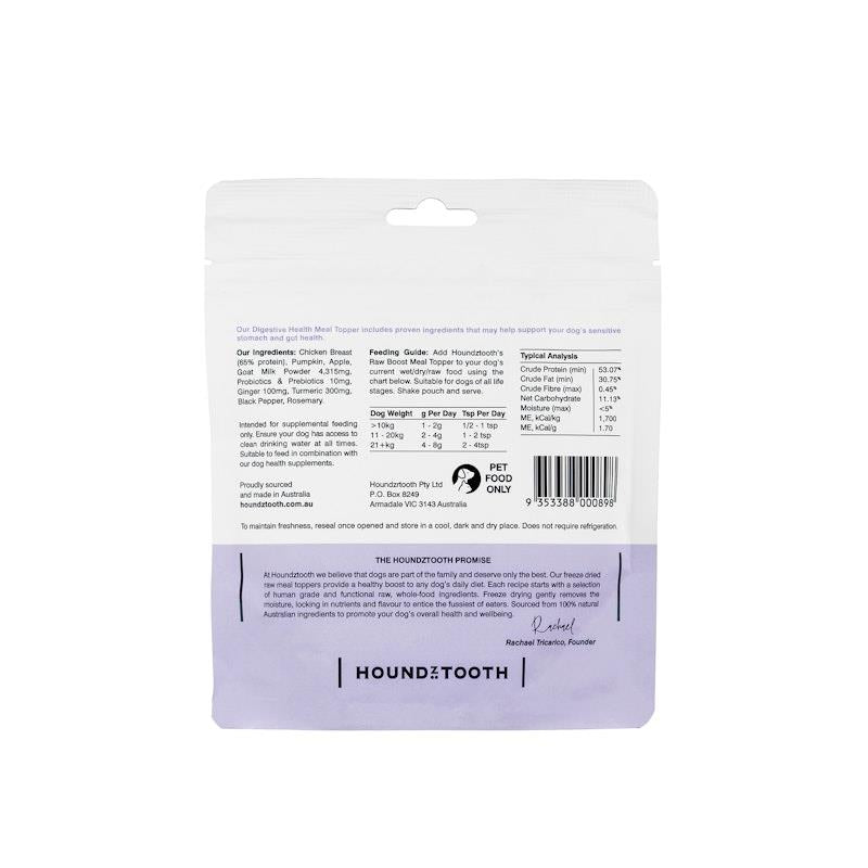 Load image into Gallery viewer, HOUNDZTOOTH Digestive Health Raw Boost Meal Topper for Dogs 60g
