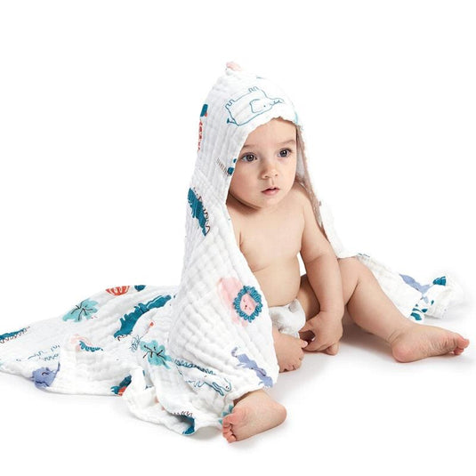 Bc Babycare Hooded Bath Towels Forest