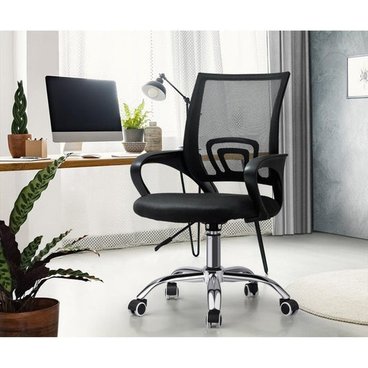 Oikiture Office Gaming Computer Mesh Chair Executive Foam Seat Black
