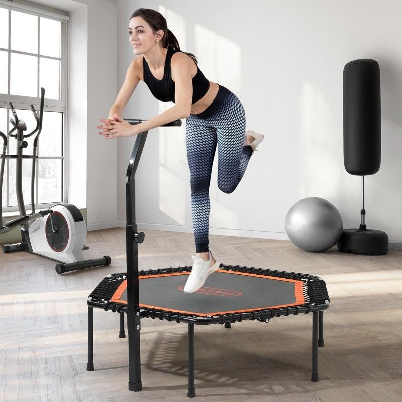 Load image into Gallery viewer, Mazam Trampoline Rebounder Jumping Exercise Fitness Adjustable Handrail One Size
