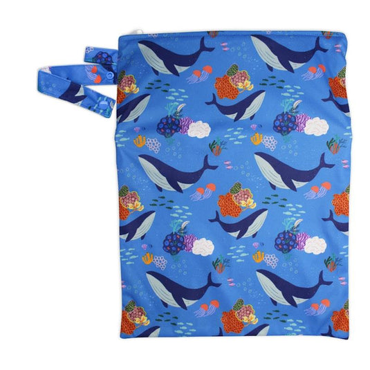 tyoub x Suki McMaster Big Wet Bag – Whales One Size