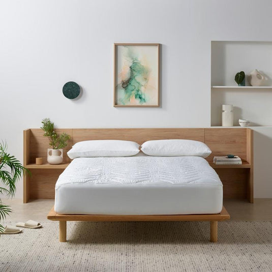 Staydry Bamboo Quilted Mattress Protector Double