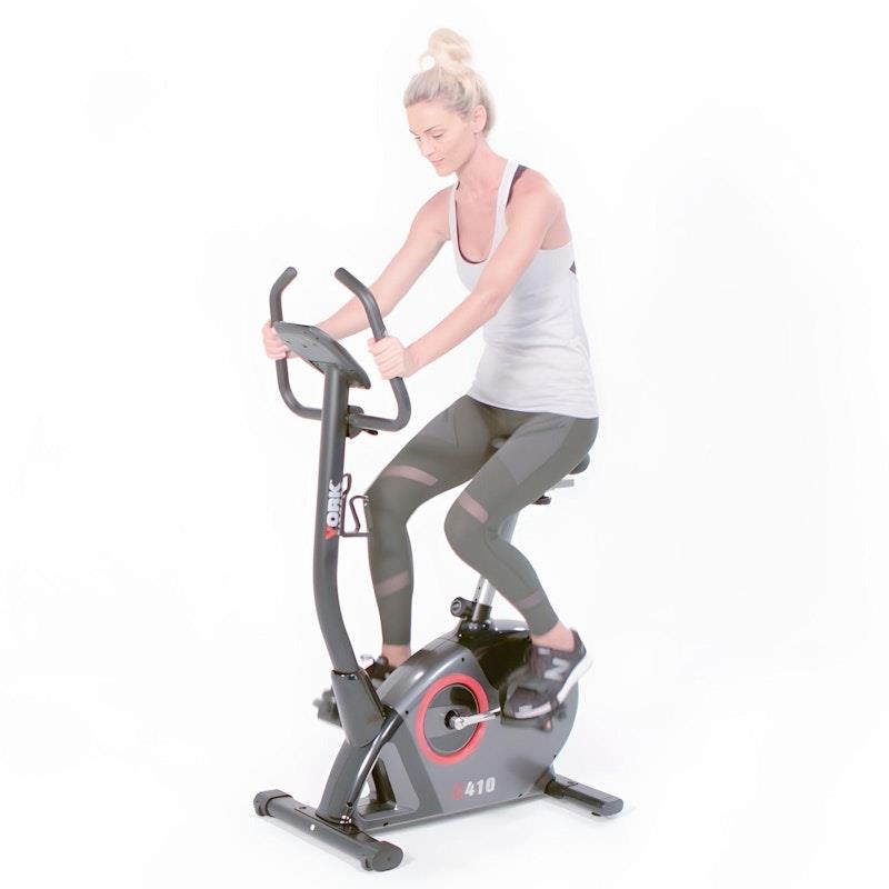 Load image into Gallery viewer, York C410 Upright Exercise Bike One Size
