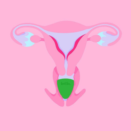 Hello Period Low Cervix Cup Green MED