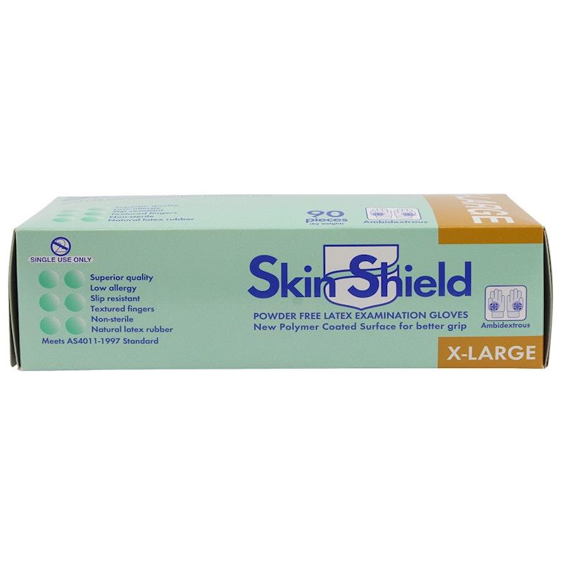 Load image into Gallery viewer, Skin Shield Powder Free Latex Gloves Extra Large 100 Pieces/Box
