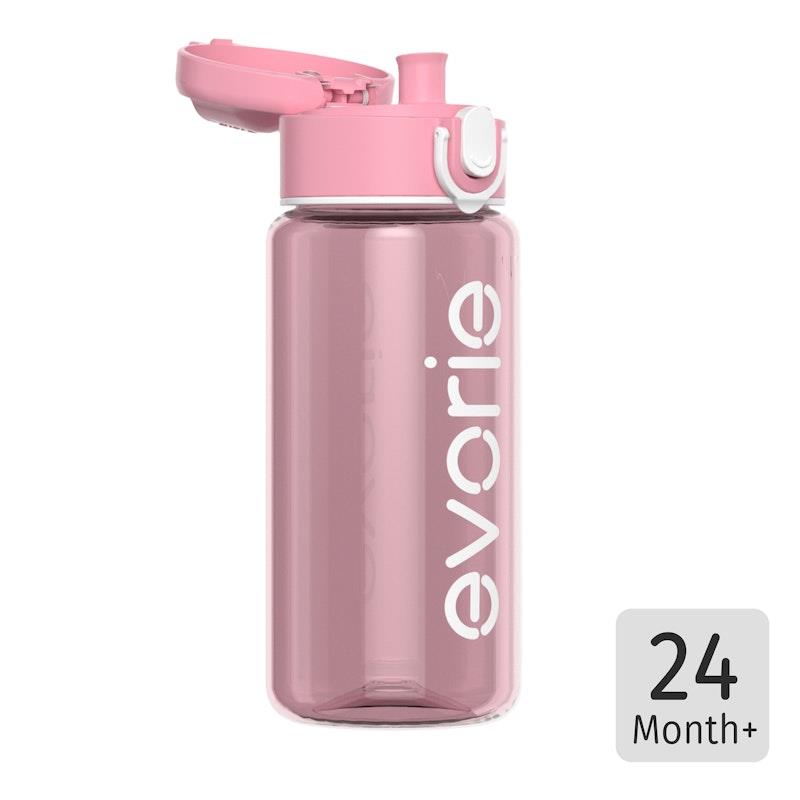 Load image into Gallery viewer, Evorie Tritan Kids Drinking Spout Water Bottle 380mL, Classic Pink 1Unit
