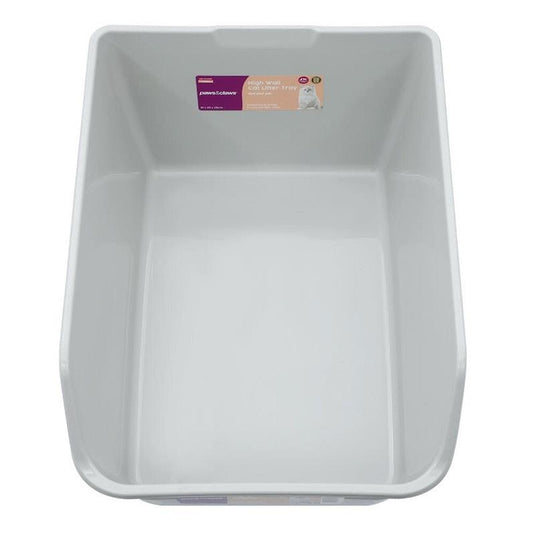 Paws & Claws High Wall Cat Litter Tray - Grey 1pc