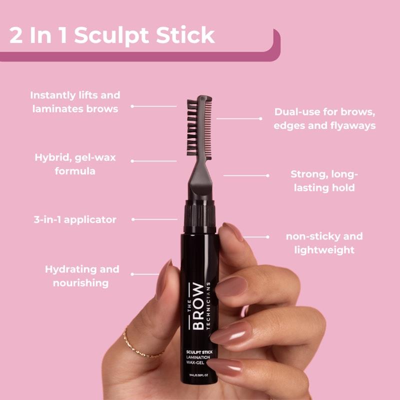 Load image into Gallery viewer, The Brow Technicians 2 In 1 Lamination Sculpt Stick For Brows And Edges 9ml

