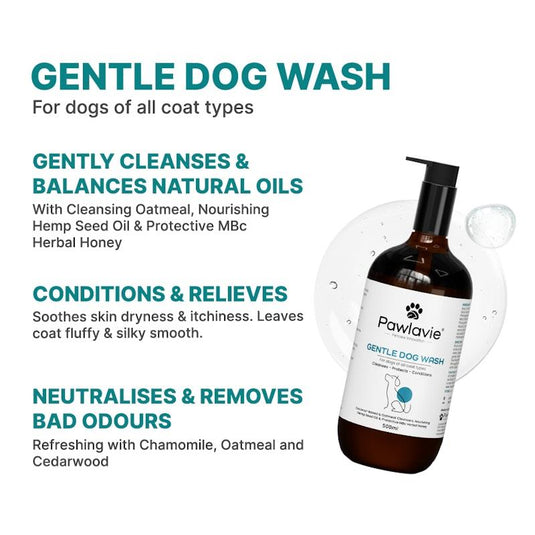 Pawlavie Gentle Dog Wash - For dogs of all coat types 500ml