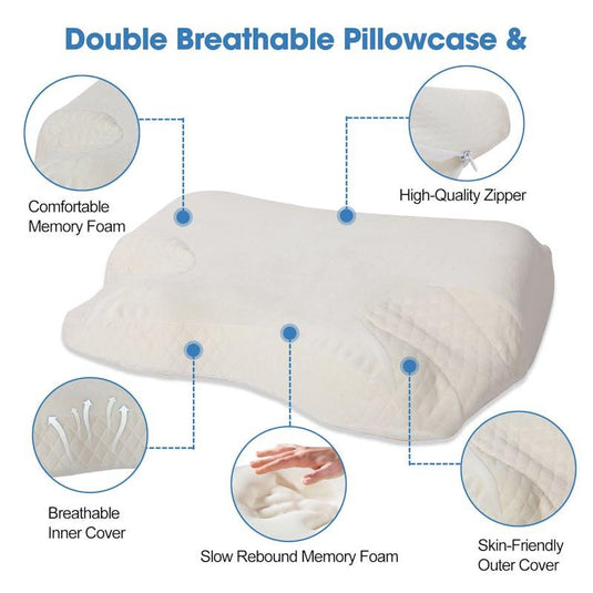 Clevinger CPAP Contour Memory Foam Pillow 1pc
