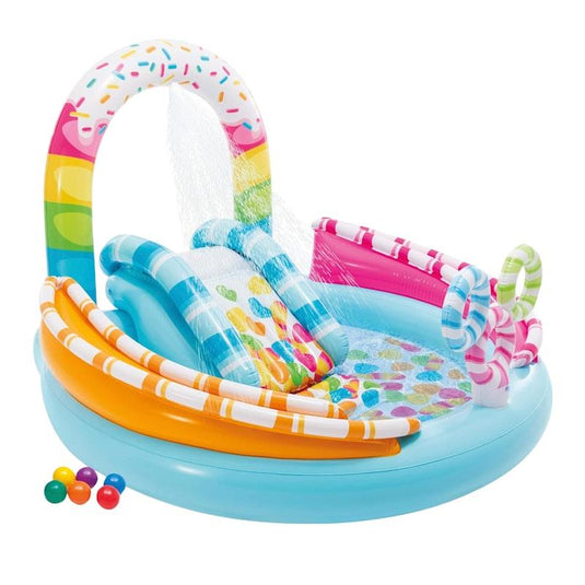 Intex Candy Fun Inflatable Play Centre w/ Slide 1 Pack