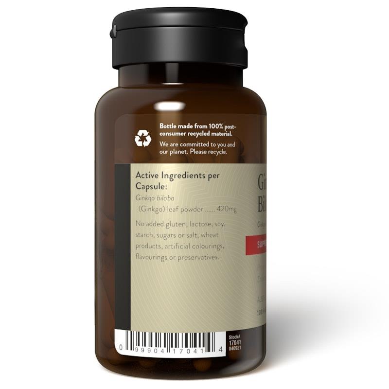 Load image into Gallery viewer, Nature's Sunshine Ginkgo Biloba 100Capsules
