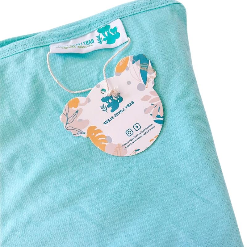 Load image into Gallery viewer, Baby Loves Sleep Koala Hugs Summer Newborn Swaddle Wrap - Cool Mint One Size
