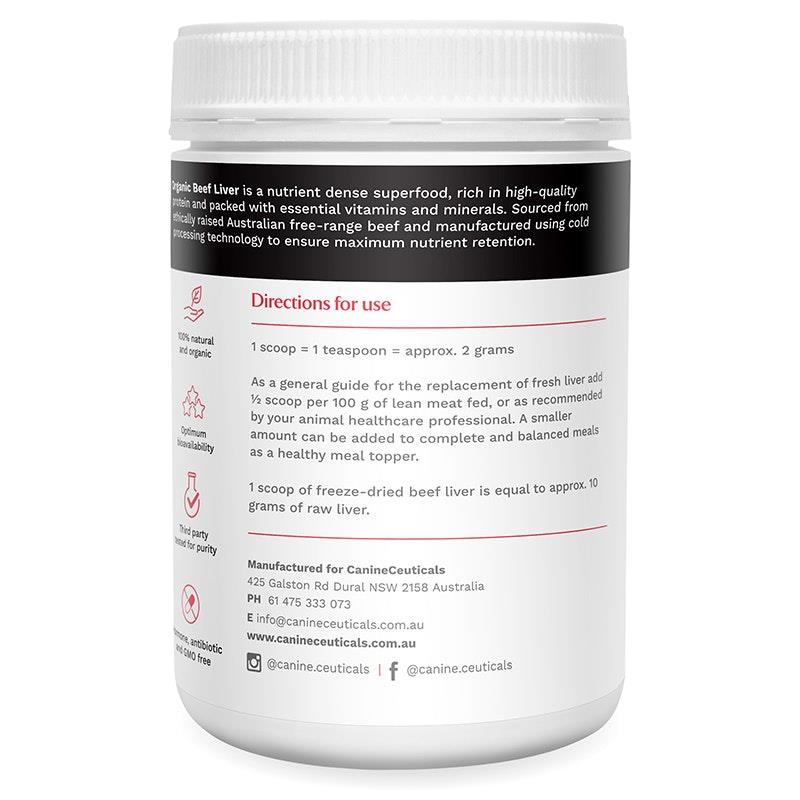 Load image into Gallery viewer, CanineCeuticals Organic Beef Liver 150g
