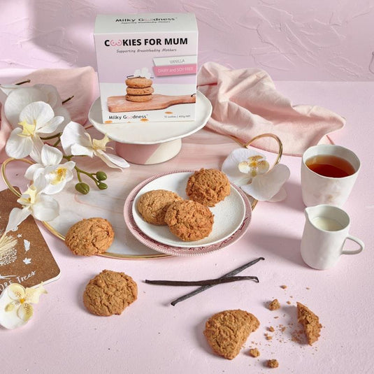 Milky Goodness Vanilla Lactation Cookies (Dairy & Soy Free) 12Pack