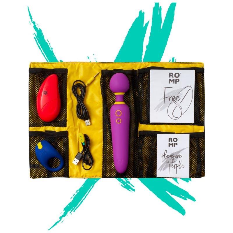 Load image into Gallery viewer, Romp Vibrating Pleasure Couples Kit
