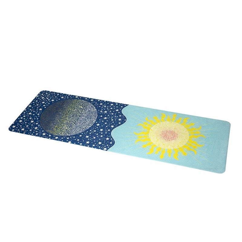 Load image into Gallery viewer, Centra Yoga Mat Foldable Non-Slip Exercise Fitness Lightweight 1mm Blue 185X68cm 1pc
