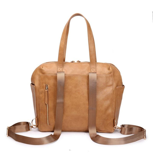 Hannah & Henry Chelsea Convertible Nappy Bag Tan