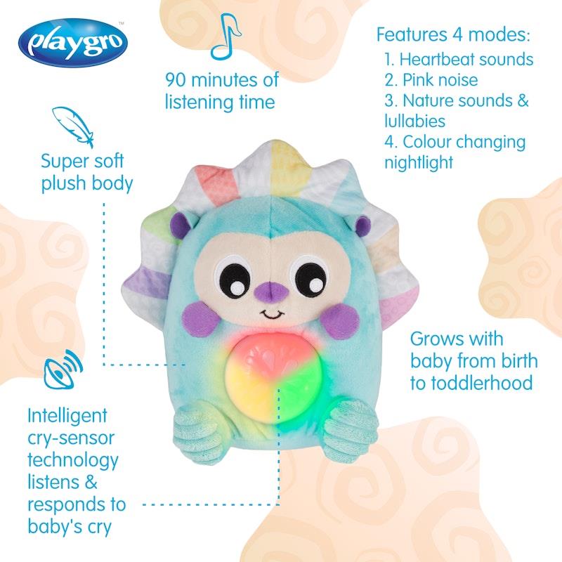 Load image into Gallery viewer, Playgro Dreamtime Soothing Sounds and Lights Hedgehog
