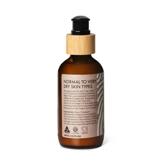 Australian Natural Soap Company Cleanser Dry Skin Facial Cleanser Wash 120ml