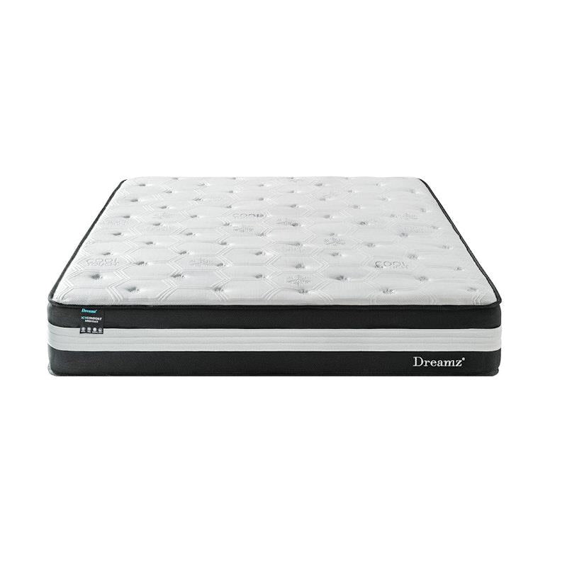 Load image into Gallery viewer, DreamZ Cooling Mattress Pocket Spring Euro Top Bed Foam 5 Zone King
