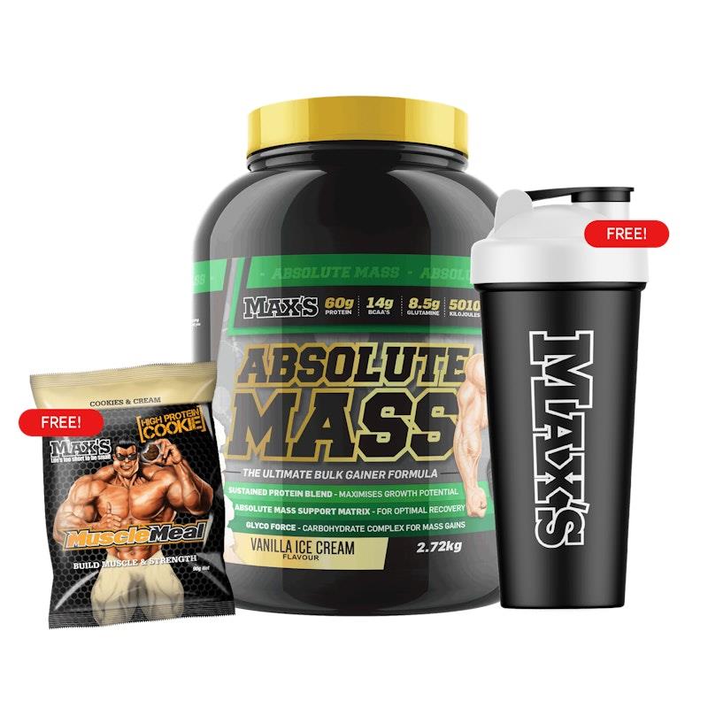 Load image into Gallery viewer, MAX'S Absolute MASS 2.72kg - Vanilla Ice Cream Bundle

