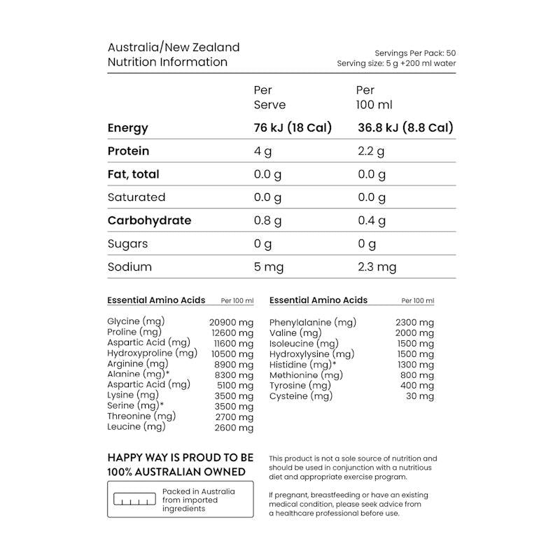 Load image into Gallery viewer, Happy Way Unflavoured Marine Collagen Powder 250g

