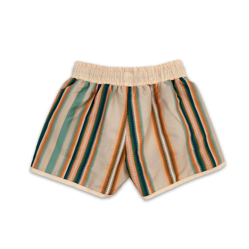 Load image into Gallery viewer, tyoub 70's Style Swim Shorts Serape Stripe 8years
