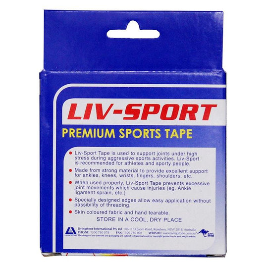 Livingstone Liv-Sport Premium Rigid Strapping Sports Tape  50mm x 13.7m 1Pack