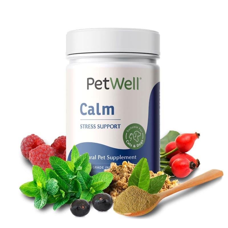 Load image into Gallery viewer, PetWell CALM - Natural Calming Supplement for Dogs &amp; Cats 125g
