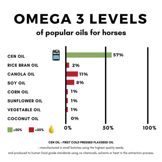 CEN Cold Pressed Flaxseed Oil For Horses 4.5L
