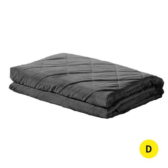 DreamZ 9KG Weighted Blanket (202x151cm) - Grey 1Piece