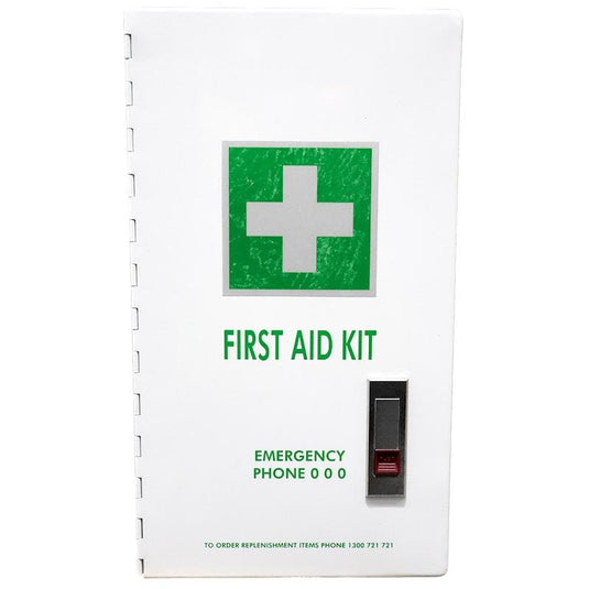 Livingstone First Aid Kit Class B In Wall Mountable Metal Case Bundle