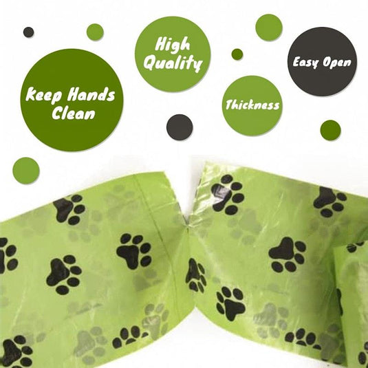 Living Today Pet Dog Poop Dispenser and 135 Biodegradable Unscented Waste Bags Bundle