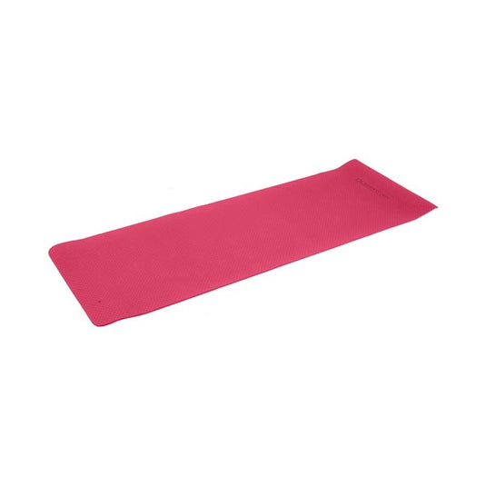 Powertrain TPE Yoga Pilates Exercise Mat 6mm Rose Pink