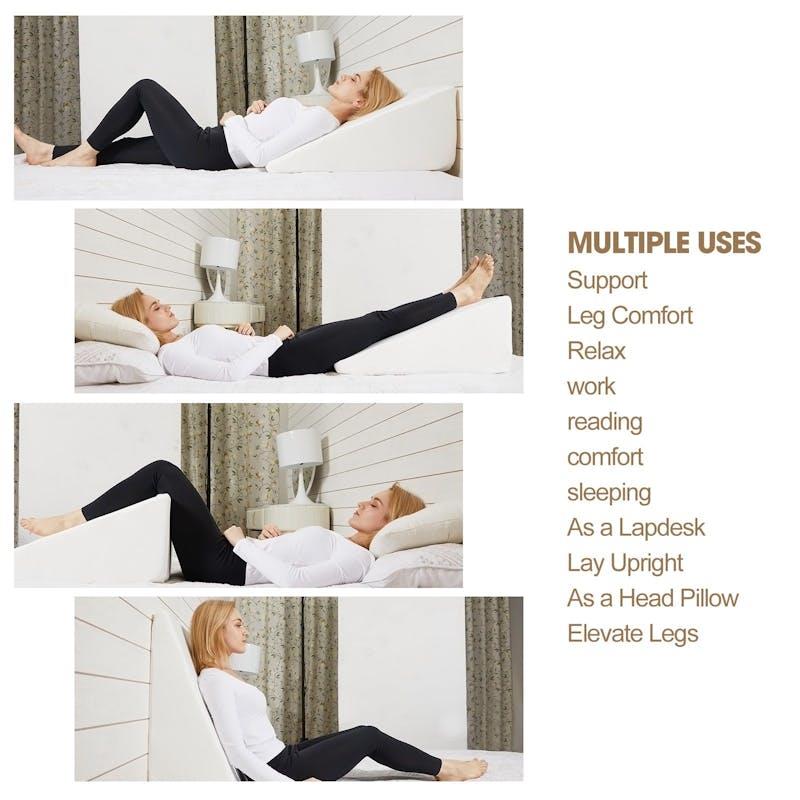 Load image into Gallery viewer, Clevinger Memory Foam Bed Wedge Back Support Pillow 1pc
