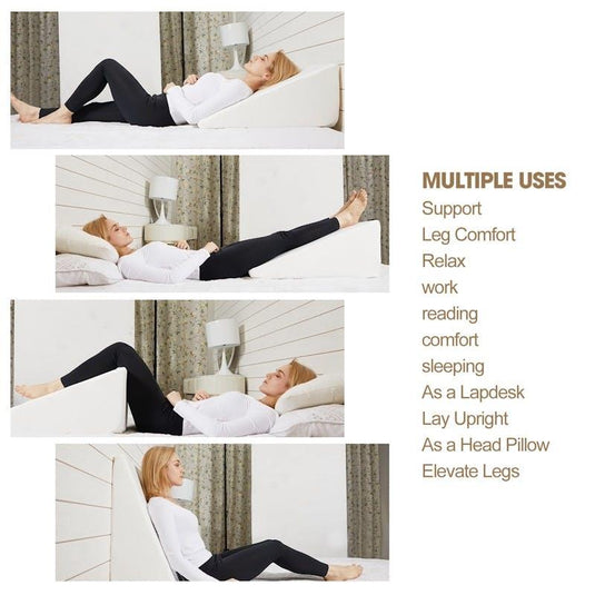 Clevinger Memory Foam Bed Wedge Back Support Pillow 1pc