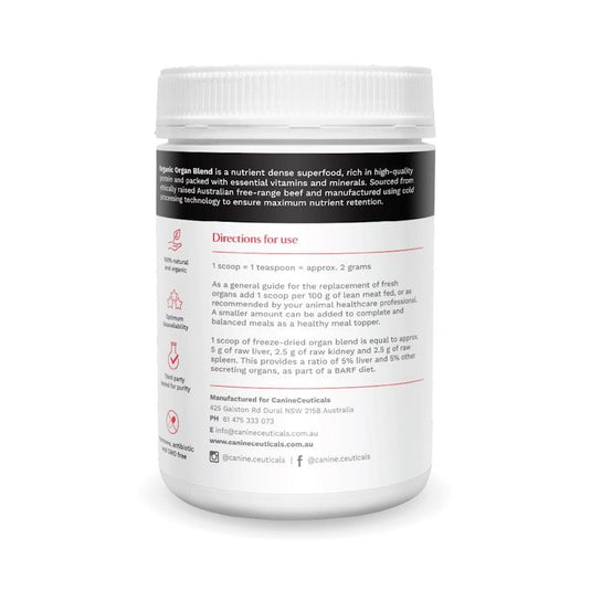 CanineCeuticals Organic Organ Blend 200g