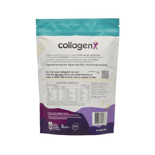 CollagenX Pure Hydrolysed Fish Collagen Peptide Powder 500g