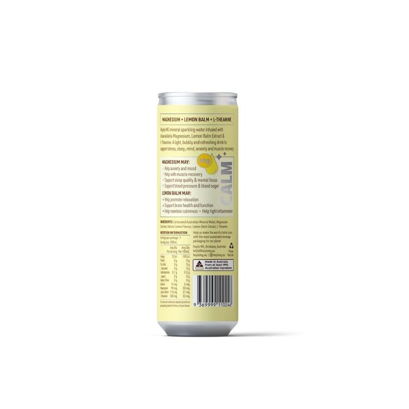 Load image into Gallery viewer, Heylo Magnesium Sparkling Water - Calm - Lemon 24x300ml
