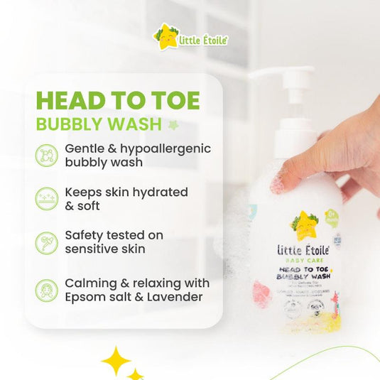 Little Etoile Head to Toe Bubbly Wash for Delicate Skin (0+ Months) 250ml