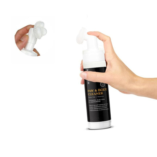 Essential Dog Rinse-Free Portable Dog Paw & Coat Cleaner (Aloe, Lemongrass & Lavender) 150ml