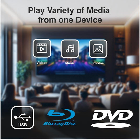 Laser Multi-Region Blu-Ray Player HDMI Digital 7.1 Surround 1 Unit