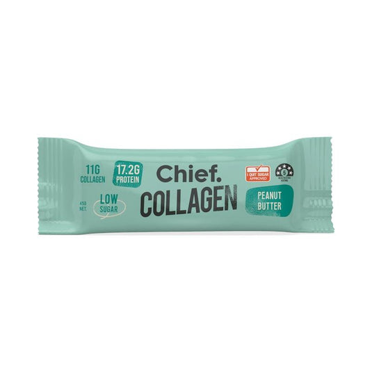 Chief Collagen Protein Bar - Peanut Butter 12 Pack