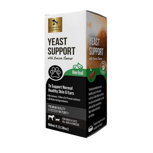 Natural Pet Supplements Yeast Support Bacon Flavour Liquid 100ml