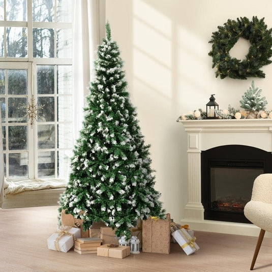 Tinseltown Christmas Tree 1.8M Xmas Trees Snowy Decorations Green 800 Tips 6 Feet