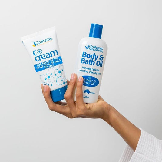 Grahams Natural Itchy Skin Care Pack C+ 120g / Bath Oil 200ml PACK