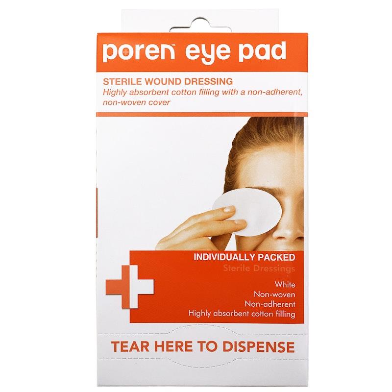 Load image into Gallery viewer, Poren Eye Pad Wound Dressing Nonwoven Sterile 50 Pieces/Box
