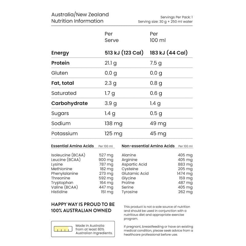 Load image into Gallery viewer, Happy Way Vanilla Whey Protein Powder 500g
